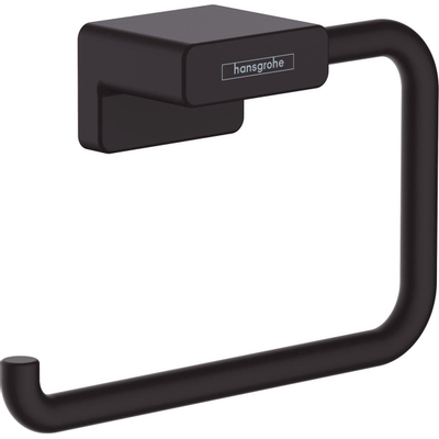 Hansgrohe AddStoris Q closetrolhouder - zonder klep - mat zwart