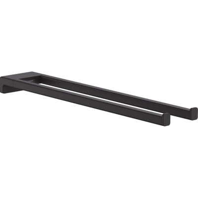 Hansgrohe AddStoris Q handdoekhouder 2-lids - mat zwart