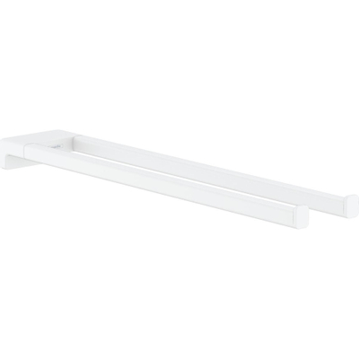 Hansgrohe AddStoris Q handdoekhouder 2-lids - mat wit