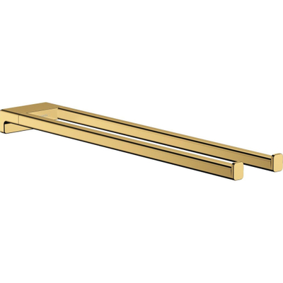 Hansgrohe AddStoris Q handdoekhouder 2-lids - goud