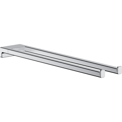Hansgrohe AddStoris Q handdoekhouder 2-lids - hoogglans chroom