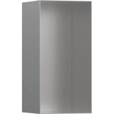 Hansgrohe XtraStoris Minimalistic Inbouw Nis - 30x15x14cm - open frame - brushed stainless steel