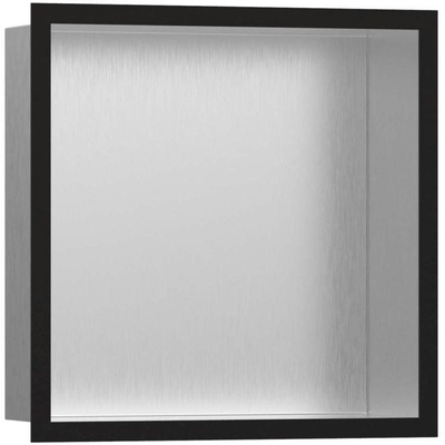 Hansgrohe XtraStoris Individual Inbouw Nis - 30x30x10cm - designframe - mat zwart/RVS
