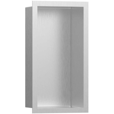 Hansgrohe XtraStoris Individual Inbouw Nis - 30x15x10cm - designframe - brushed stainless steel/RVS