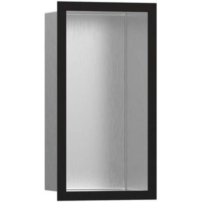 Hansgrohe XtraStoris Individual Inbouw Nis - 30x15x10cm - designframe - mat zwart/RVS