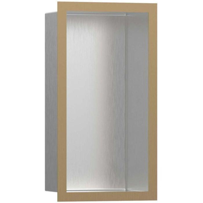 Hansgrohe XtraStoris Individual Inbouw Nis - 30x15x10cm - designframe - brushed bronze/RVS