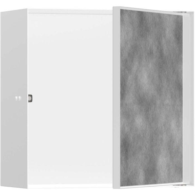 Hansgrohe XtraStoris Rock Niche encastrée - 30x30x14cm - porte carrelable - blanc mat