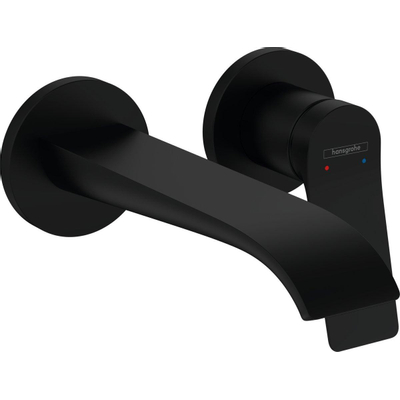 Hansgrohe VIVENIS Mitigeur lavabo encastré mural déport 192 mm noir mat