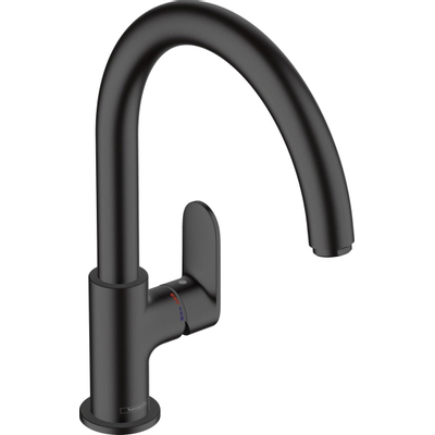 Hansgrohe Vernis Mitigeur de cuisine bec pivotant mat noir