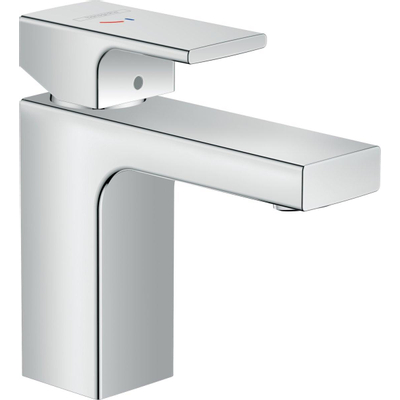 Hansgrohe Vernis Shape Eengreeps wastafelmengkraan - 100 - coolstart - met PopUp - trekwaste - hoogglans chroom