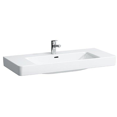 Laufen Pro s Lavabo pour meuble 105x46x17.5cm avec trou de robinet et trop-plein avec LCC Blanc