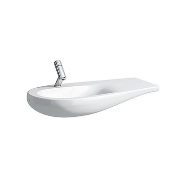 Laufen Alessi One lavabo-plan de toilette 90x50x16.5cm 1 trou de robinet cuve à gauche. surface de dépose à droite incl. clou céramique lcc-blanc