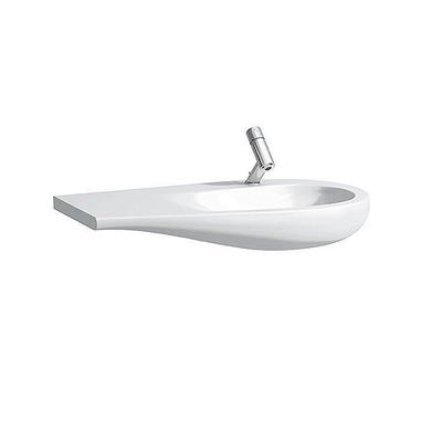 Laufen Alessi One lavabo-plan pour meuble 90x50x16.5cm sans trou de robinet vasque à droite. surface de dépose à gauche incl. bonde céramique lcc-blanc