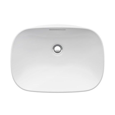 Laufen INO lavabo à poser 36.5x50x15cm sans trou de robinetterie avec trop-plein bord inférieur rectifié SaphirKeramik blanc