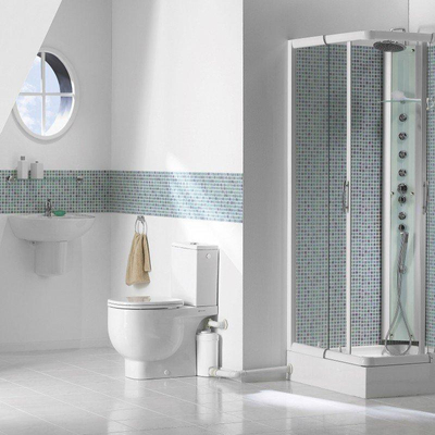 Sanibroyeur Sanislim broyeur de matières fécales pour WC, lavabo fontaine, bidet et douche hauteur de relevage 2,5m horizontale 50m