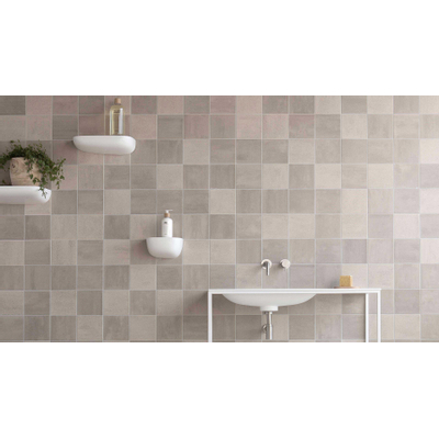 Ceralto Cavino Blend Carrelage de sol - 14.6x14.6cm - 7.5mm - argile beige moyen