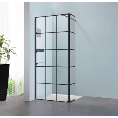 Royal plaza Parri spiegel niet vergrotend 26x26x7,5cm mat zwart OUTLETSTORE