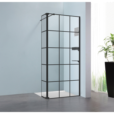 Royal plaza Parri spiegel niet vergrotend 26x26x7,5cm mat zwart OUTLETSTORE