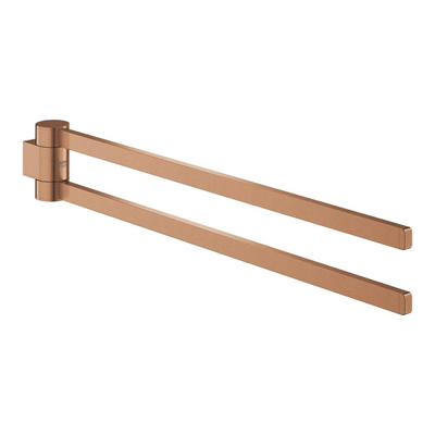 Grohe Selection Handdoekhouder - 40cm - dubbel - draaibaar - brushed warm sunset (koper)