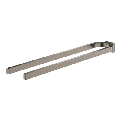 Grohe Selection Handdoekhouder - 36cm - dubbel - niet draaibaar - brushed hard graphite (antraciet)