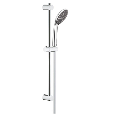 GROHE Vitalio Joy 110 Ensemble de douche - 60cm - douchette ronde - 2 types de jet - flexible de douche lisse - chrome/noir