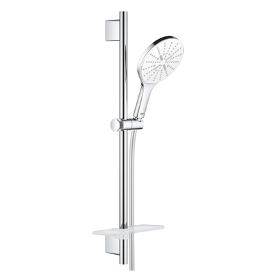 GROHE Vitalio Smartactive ensemble de douche glissante - 60 cm - douchette ronde - 3 types de jet - flexible de douche lisse - avec porte-savon - chrome