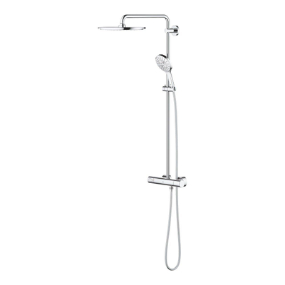 GROHE Rainshower SmartActive Ensemble de douche pluie apparent - robinet de douche - pomme de douche 31cm - douchette ronde - chrome