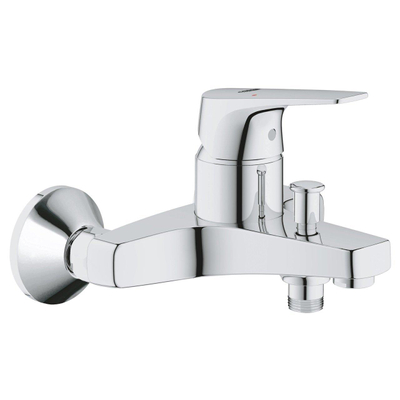 Grohe Start Flow Badkraan - met omstel - met koppelingen - chroom