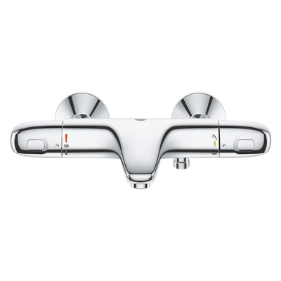 Grohe Grohtherm 1000 Thermostatische Badmengkraan - HOH 15cm - met koppelingen - chroom