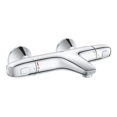 Grohe Grohtherm 1000 Thermostatische Badmengkraan - HOH 15cm - met koppelingen - chroom