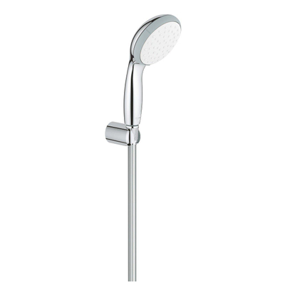 GROHE Vitalio Go 100 Ensemble de douchette - 1 jet - rond - avec support - avec coude de raccordement baignoire - flexible lisse - 175cm - chrome
