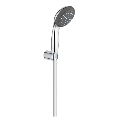 Grohe Start Vitalo Start 100 Handdoucheset - 1 straalsoort - rond - met houder - gladde slang - 175cm - chroom