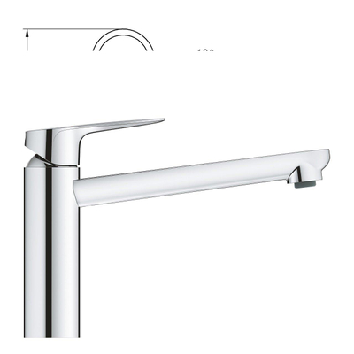 GROHE start curve mitigeur de cuisine 1 levier chrome