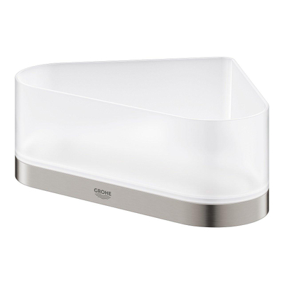 GROHE Selection panier de douche - 17x17x20x8.5cm - modèle d'angle - montage mural - super acier