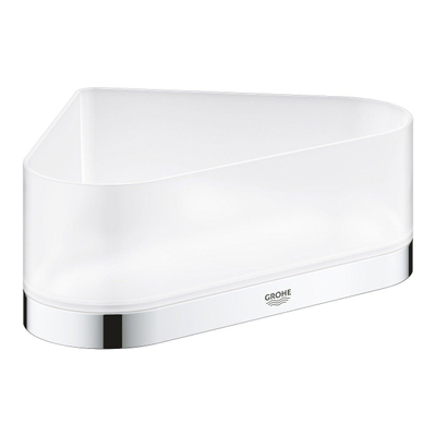 GROHE Selection Douchetray - 17x17x20x8.5cm - hoekmodel - wandmontage - chroom/mat glas