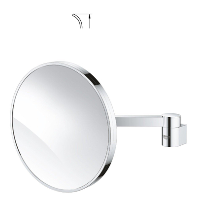 GROHE Selection make-upspiegel – rond Ø20 cm – 7x vergrotend – Chroom