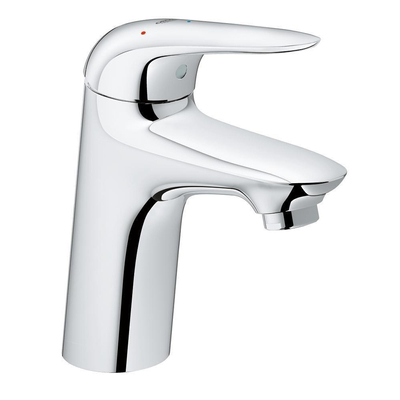 Grohe Wave New Waterbesparende Wastafelkraan - M-Size - ES energiebesparend - met push-open garnituur - chroom