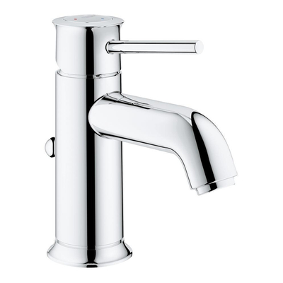 Grohe Start Classic Waterbesparende Wastafelkraan - S-Size - met afvoerplug - 28mm ES cartouche - chroom