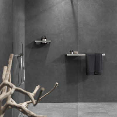 Geesa Shift Panier de douche 35cm Acier inoxydable brossé