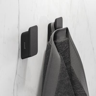 Geesa Shift Crochet porte-serviettes medium Noir