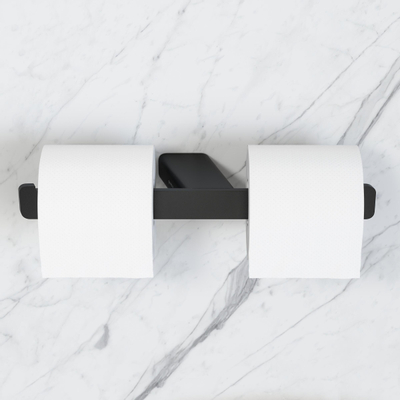 Geesa Shift Porte-papier toilette sans couvercle double Noir