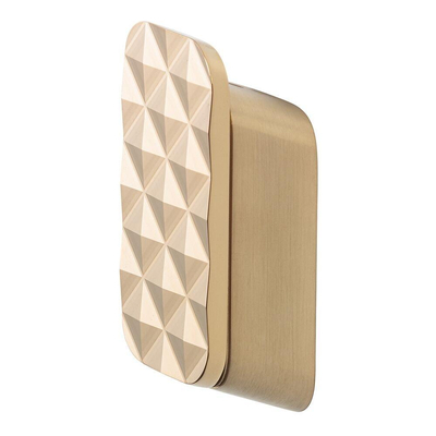 Geesa Shift Handdoekhaak medium met diamantpatroon Goud geborsteld SHOWROOMMODEL
