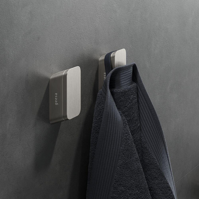 Geesa Shift Patère porte-serviette Acier inoxydable brossé