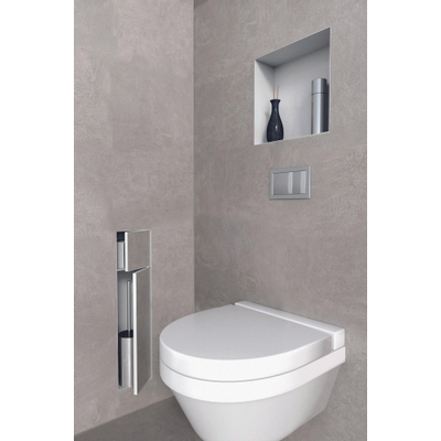 Looox special collection brosse encastrée carrelable 2 portes noir mat