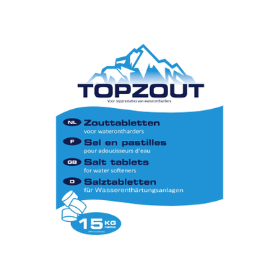 TopZout regeneratietabletten (zout) voor waterontharder - 15 kg