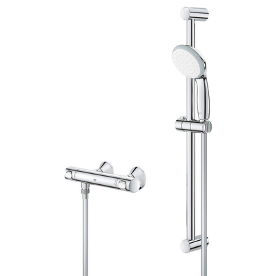 Grohe precision flow Colonne de douche - robinet thermostatique - avec pomme de douche - Chrome