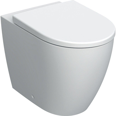 Geberit Icon Cuvette au sol - 41cm - PK - sans bride - abattant - descente amortie - déclipsable - blanc mat