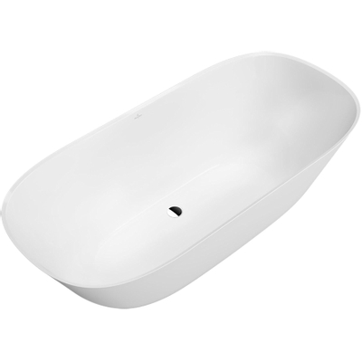 Villeroy & Boch Theano baignoire îlot duo - 175x80cm - Acrylique quaryl - ovale - gris mat