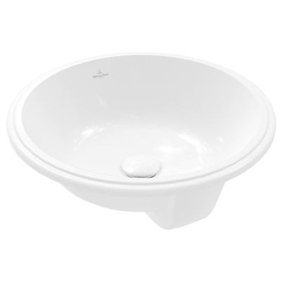 Villeroy & boch architectura lavabo à poser 45x45x17,5cm rond sans trou de trop-plein blanc alpin brillant céramique+