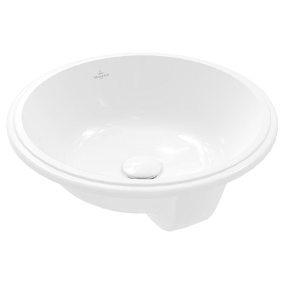 Villeroy & boch architectura lavabo de comptoir 45x45x17.5cm rond sans trou de trop-plein blanc alpin gloss ceramic